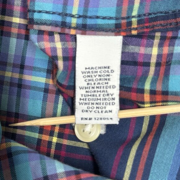 Bonobos Shirt Mens XL‎ Blue Purple Button Up Preppy Casual Cabincore Colorful - Picture 7 of 8